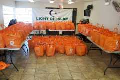 Thanks to ICNA Relief, we were able to distribute food items to the Harvey Community members